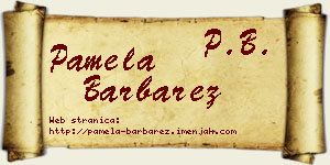 Pamela Barbarez vizit kartica